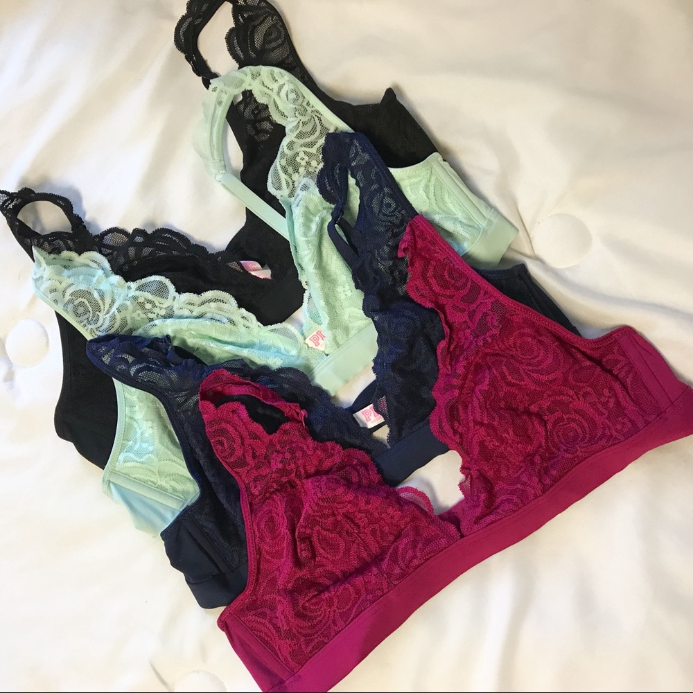PINK Victoria’s Secret Bralette Set (4 for 1 DEAL)